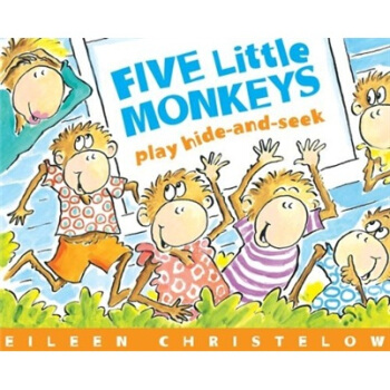 five little monkeys play hide-and-seek 五只小猴子玩捉迷藏 英文
